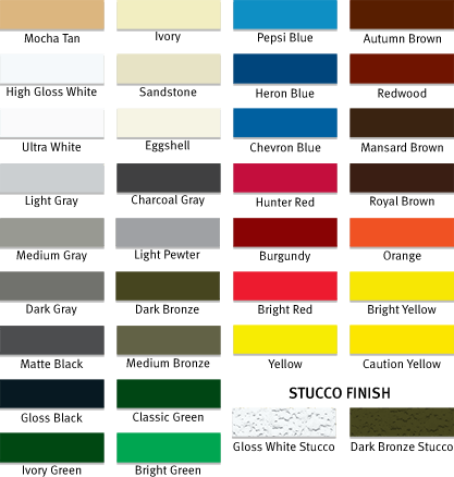 aluminium sheet colour